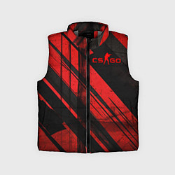 Детский жилет CS GO black and red