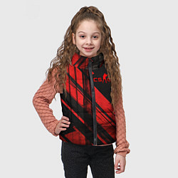 Детский жилет CS GO black and red, цвет: 3D-светло-серый — фото 2