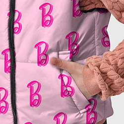 Детский жилет Барби паттерн буква B, цвет: 3D-черный — фото 2