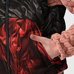 Детский жилет Black red texture, цвет: 3D-светло-серый — фото 2