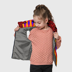 Детский жилет Ассиметричный с многолучевыми звездами, цвет: 3D-светло-серый — фото 2