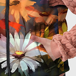 Детский жилет Маслянные ромашки, цвет: 3D-светло-серый — фото 2