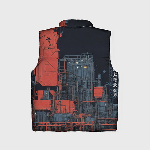 Детский жилет Боевой мех / 3D-Светло-серый – фото 2