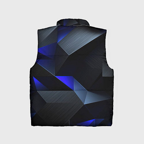 Детский жилет Black blue abstract / 3D-Черный – фото 2