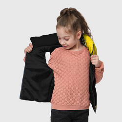 Детский жилет Yamaha - gold gradient: надпись, символ, цвет: 3D-черный — фото 2