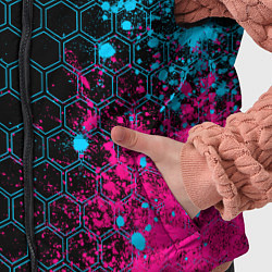 Детский жилет Chery - neon gradient: по-вертикали, цвет: 3D-черный — фото 2