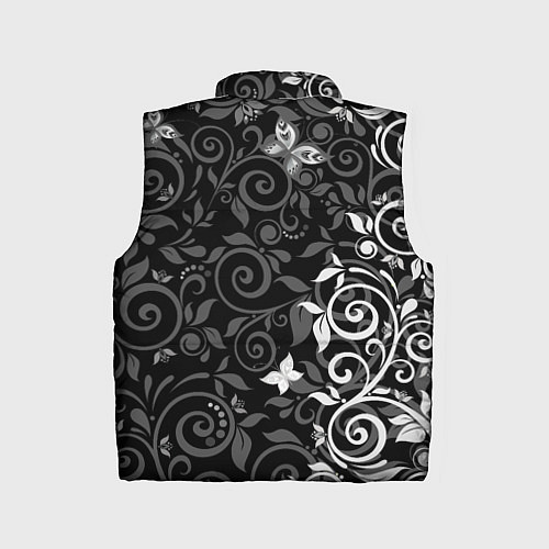 Детский жилет Орнамент с бабочками / 3D-Светло-серый – фото 2
