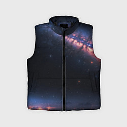 Детский жилет Млечный путь в звездном небе, цвет: 3D-черный