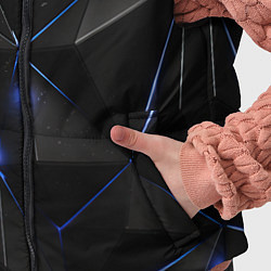 Детский жилет Black geometry texture, цвет: 3D-черный — фото 2