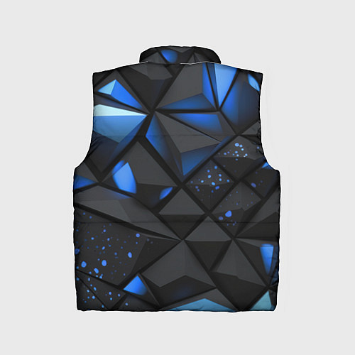 Детский жилет Blue black texture / 3D-Красный – фото 2