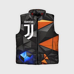 Детский жилет Juventus orange black style, цвет: 3D-красный