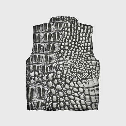 Детский жилет Кожа крокодила - текстура / 3D-Черный – фото 2