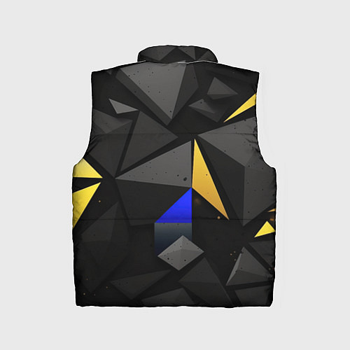 Детский жилет Герб РФ абстракция / 3D-Черный – фото 2