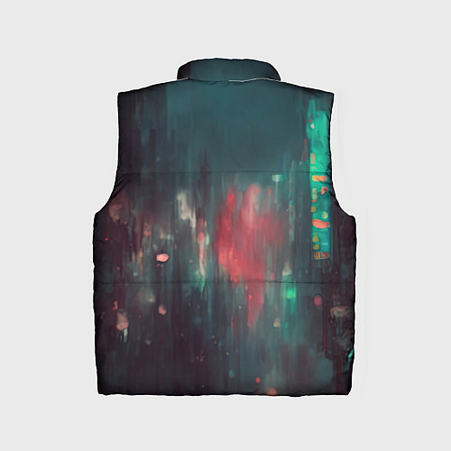 Детский жилет Кибернетический лис / 3D-Черный – фото 2