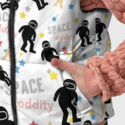 Детский жилет Космическое приключение паттерн, цвет: 3D-черный — фото 2