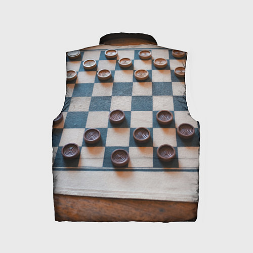 Детский жилет Шашки / 3D-Черный – фото 2