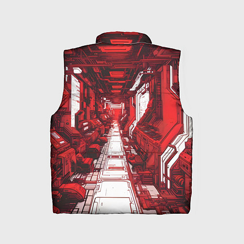Детский жилет Красная комната киберпанк / 3D-Черный – фото 2