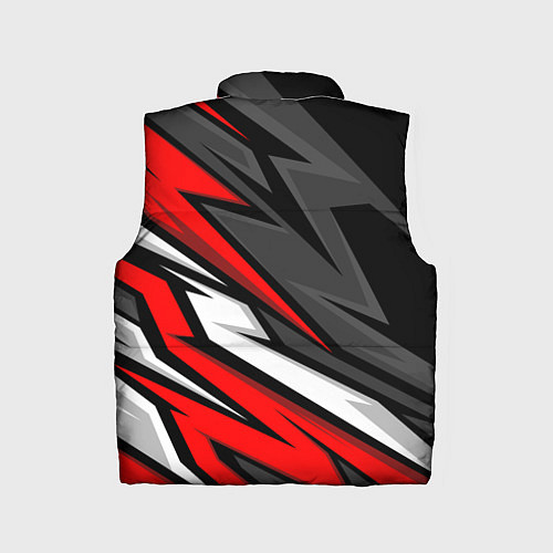 Детский жилет Митсубиси - красный спортивный / 3D-Светло-серый – фото 2