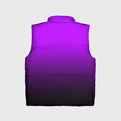 Детский жилет Градиент фиолетово-чёрный / 3D-Черный – фото 2