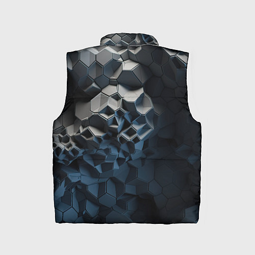 Детский жилет Каменная текстура / 3D-Черный – фото 2