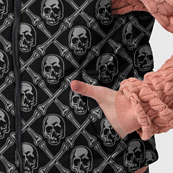 Детский жилет Черепа и кости - чёрный, цвет: 3D-черный — фото 2