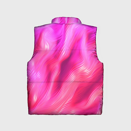 Детский жилет Pink abstract texture / 3D-Черный – фото 2