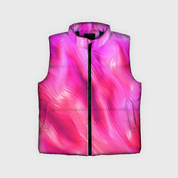 Детский жилет Pink abstract texture, цвет: 3D-черный