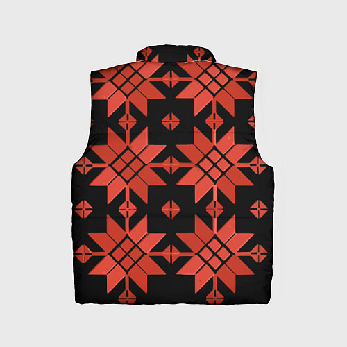 Детский жилет Удмуртский - вертикаль black / 3D-Черный – фото 2