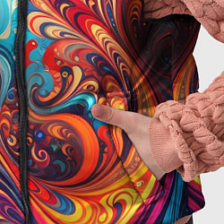 Детский жилет Новая гжель, цвет: 3D-черный — фото 2