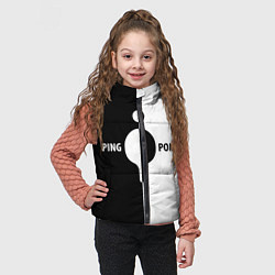 Детский жилет Ping-Pong черно-белое, цвет: 3D-красный — фото 2