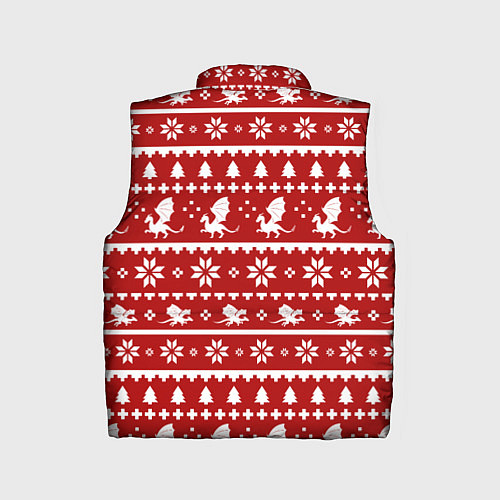 Детский жилет Dragon year pattern / 3D-Красный – фото 2