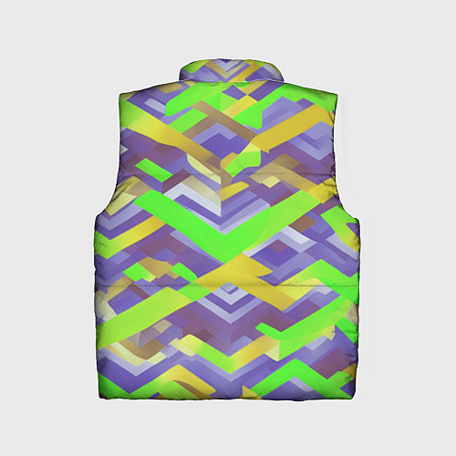 Детский жилет Зелёные ретро стрелки / 3D-Красный – фото 2