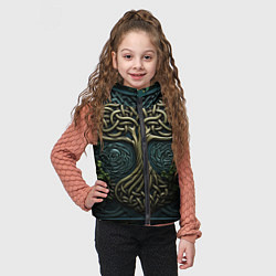 Детский жилет Дерево друидов, цвет: 3D-черный — фото 2