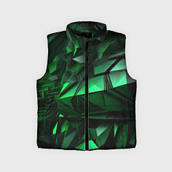 Детский жилет Green abstract