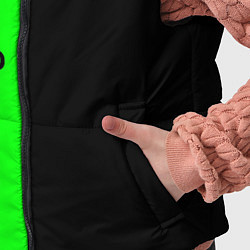 Детский жилет Never give up мотивация красно-зелёный, цвет: 3D-черный — фото 2