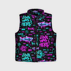 Детский жилет Jinx Arcane pattern neon