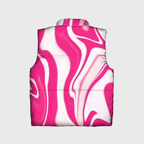 Детский жилет Абстракция разлитая розовая краска / 3D-Светло-серый – фото 2