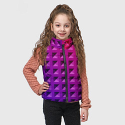 Детский жилет Пластиковые объемные квадраты, цвет: 3D-красный — фото 2