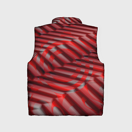 Детский жилет Горящие плитки / 3D-Красный – фото 2