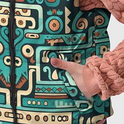 Детский жилет Абстрактный паттерн в ацтекском стиле, цвет: 3D-черный — фото 2