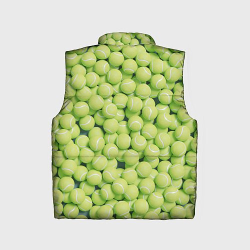 Детский жилет Много теннисных мячей / 3D-Светло-серый – фото 2