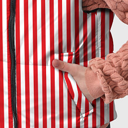 Детский жилет Красная полоса, цвет: 3D-светло-серый — фото 2