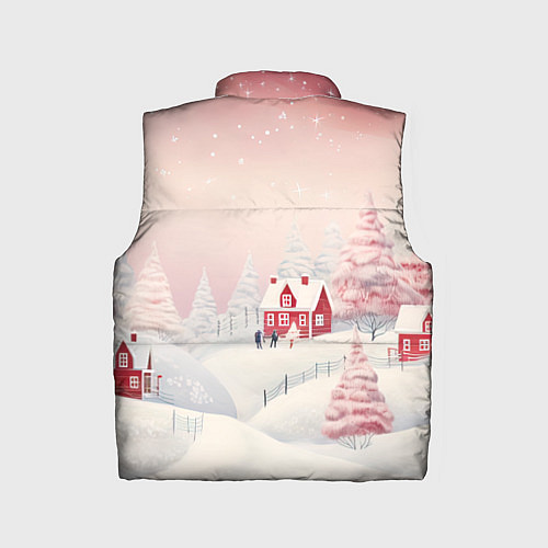 Детский жилет Снежное сияние ночи / 3D-Красный – фото 2