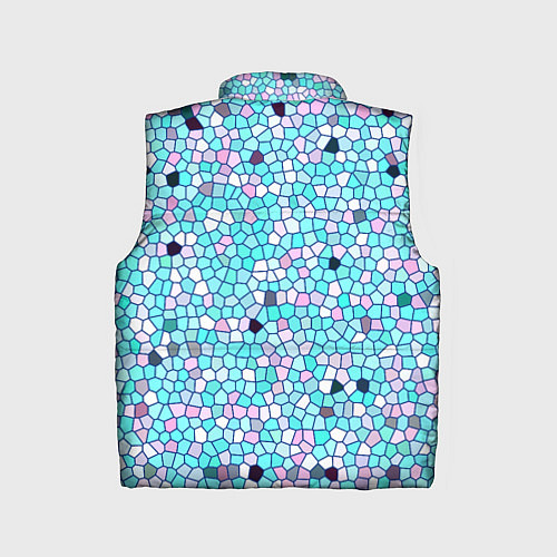 Детский жилет Мозаика розово-голубая / 3D-Светло-серый – фото 2