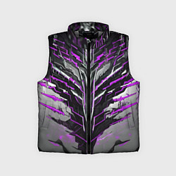 Детский жилет Киберпанк доспех фиолетовый, цвет: 3D-светло-серый