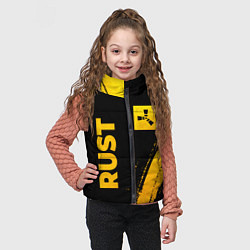 Детский жилет Rust - gold gradient вертикально, цвет: 3D-черный — фото 2