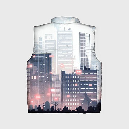 Детский жилет Безмятежный город / 3D-Черный – фото 2