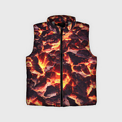 Детский жилет Бурлящая лава, цвет: 3D-светло-серый