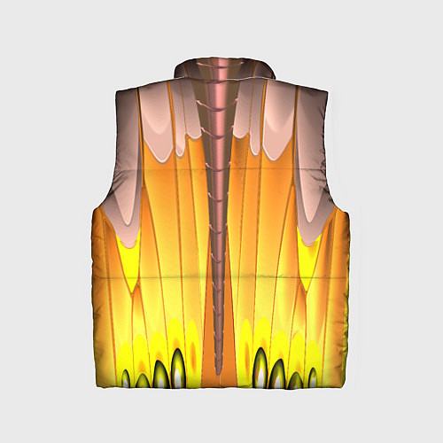Детский жилет Желтые наплывы / 3D-Светло-серый – фото 2