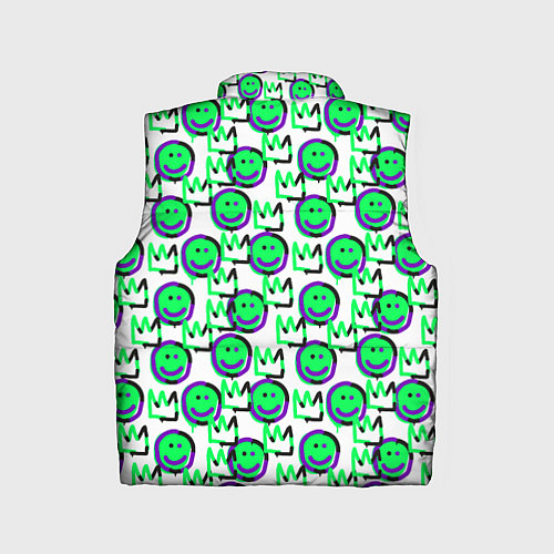 Детский жилет The Crowned smiley / 3D-Черный – фото 2
